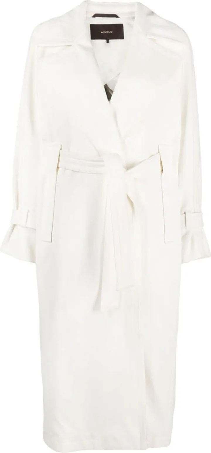 Tied-Waist Trench Coat