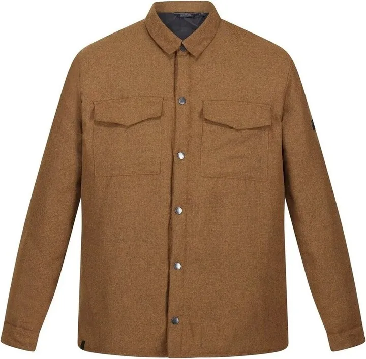 Regatta Mens Gawayne Insulated Shirt (Dark Khaki) - Brown