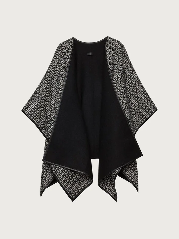 Ferragamo Women Gancini cape Black