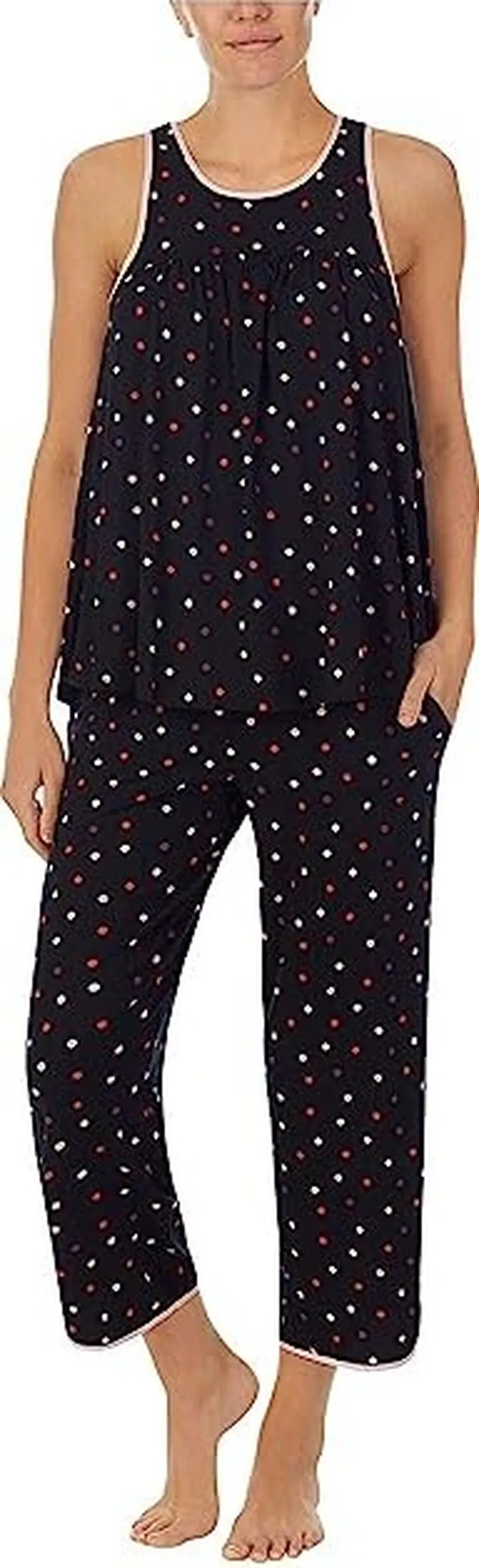 Kate Spade New York Fashion Cropped PJ Set (Dream Dot) Women's Pajama Sets
