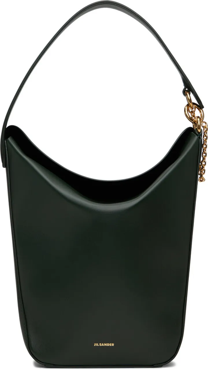 Jil Sander Green Small Fortune Tote