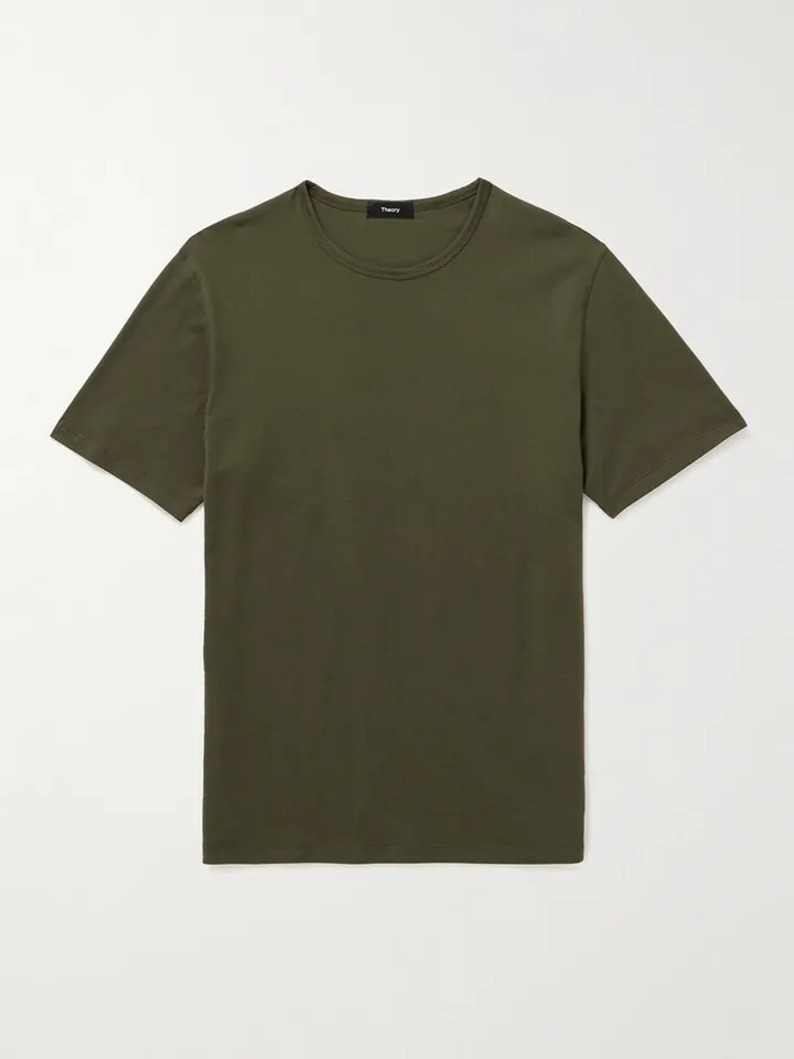 Precise Mercerised Cotton-Jersey T-Shirt