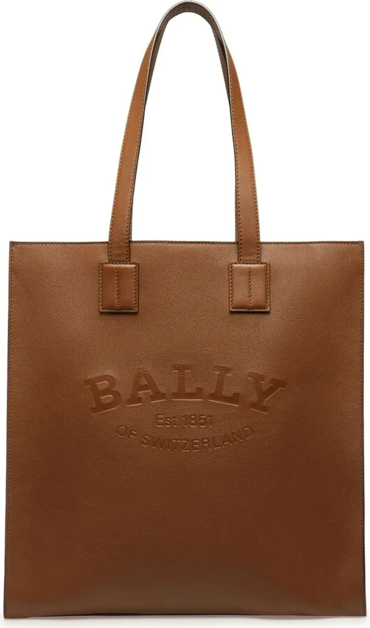 Crystalia leather tote bag