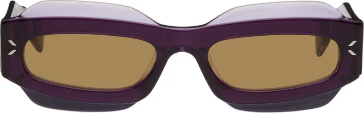 MCQ Purple Rectangular Sunglasses