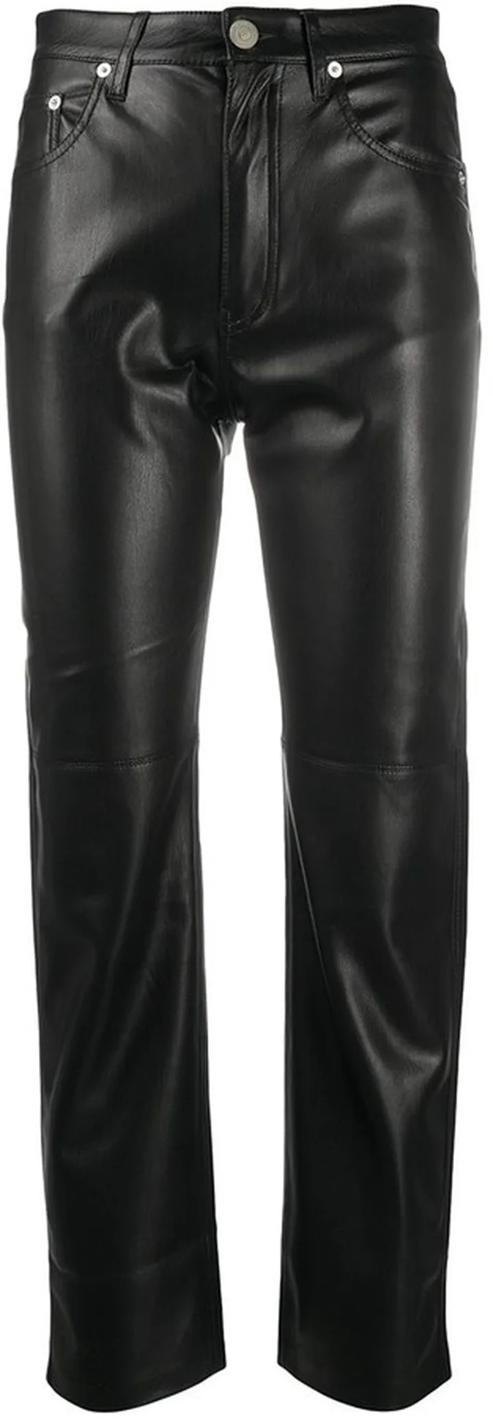 Faux-Leather Trousers