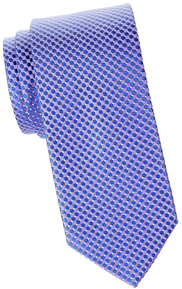 Micro Circle Silk Tie