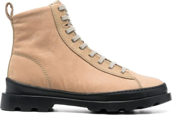 Lace-Up Leather Boots