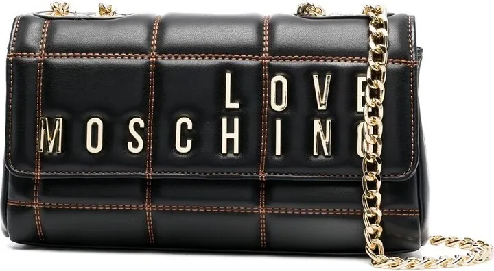 Quilted-Finish Shoulder Bag