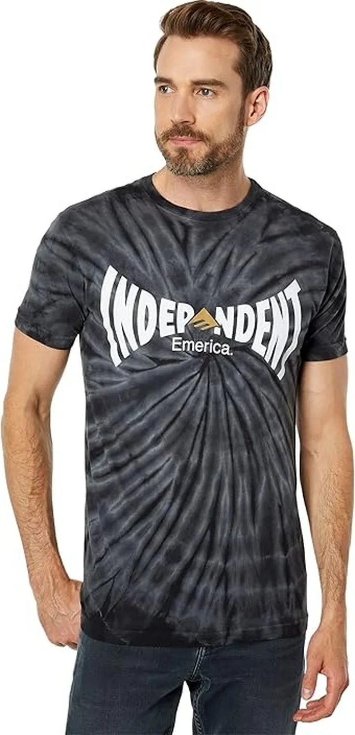 Emerica Emerica X Independent T-Shirt Collection ((Indy Span Tee) Tie-Dye) Men's Clothing