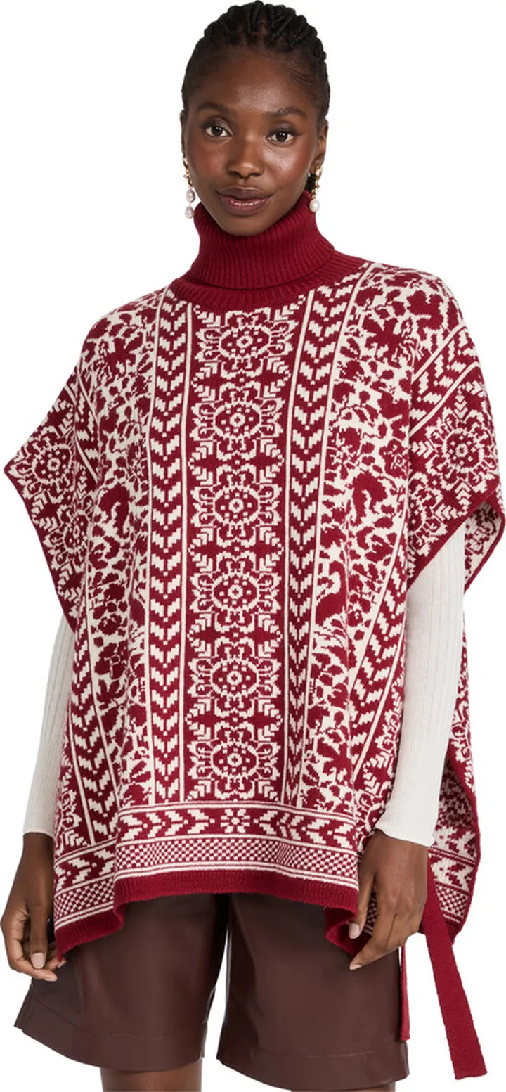 La Double J High Neck Poncho