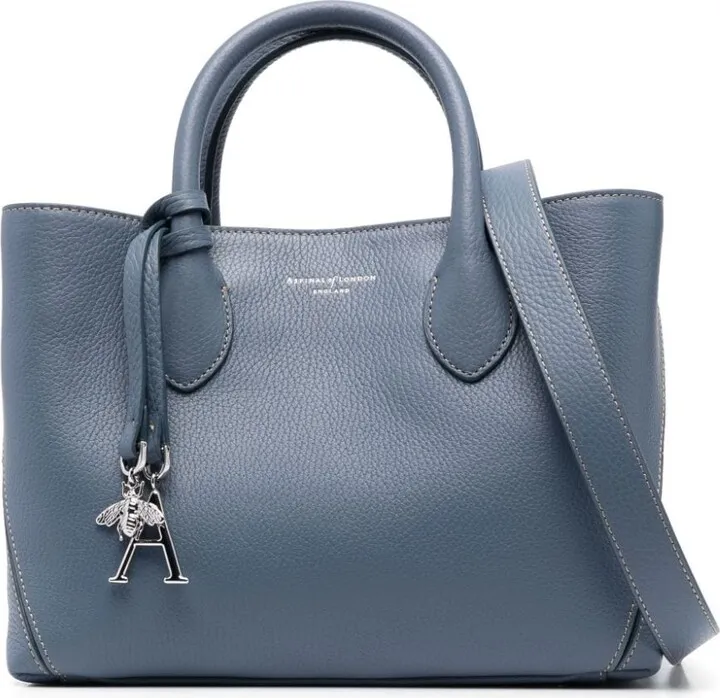 London leather tote bag