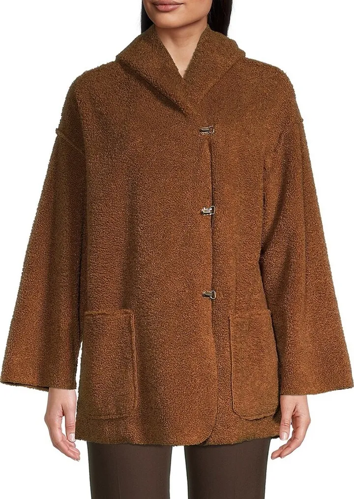 Faux Fur Hooded Teddy Coat