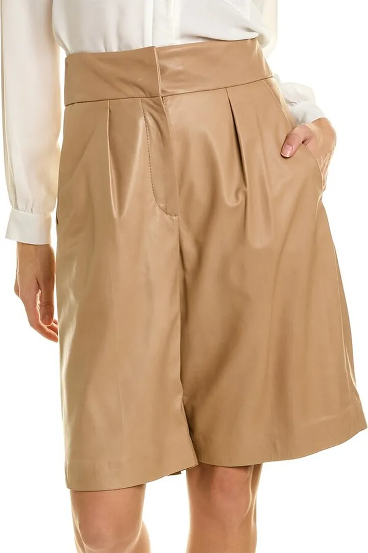 Brunello Cucinelli Leather Bermuda Short