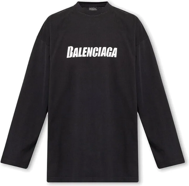 Logo Printed Long Sleeved T-shirt