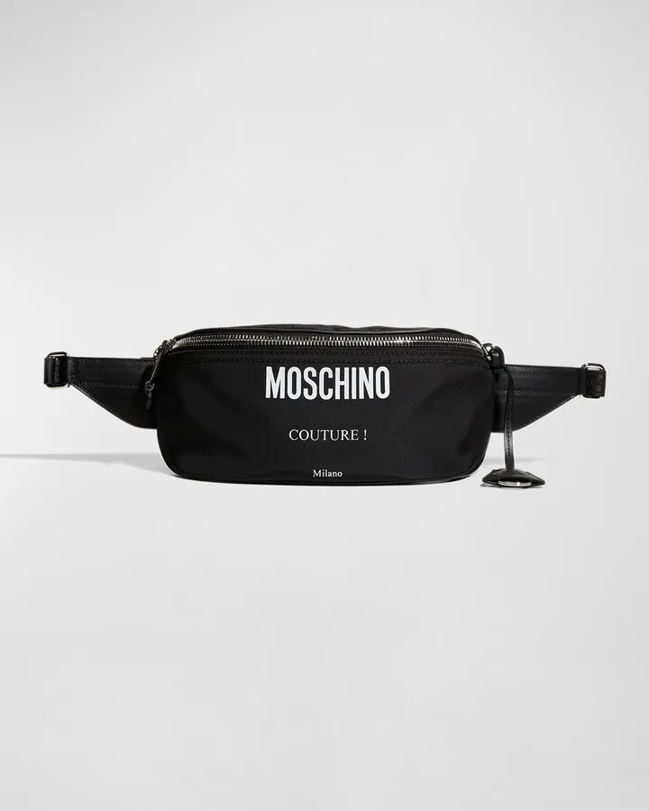 Men's Moschino Couture Cordura Nylon Waist Bag