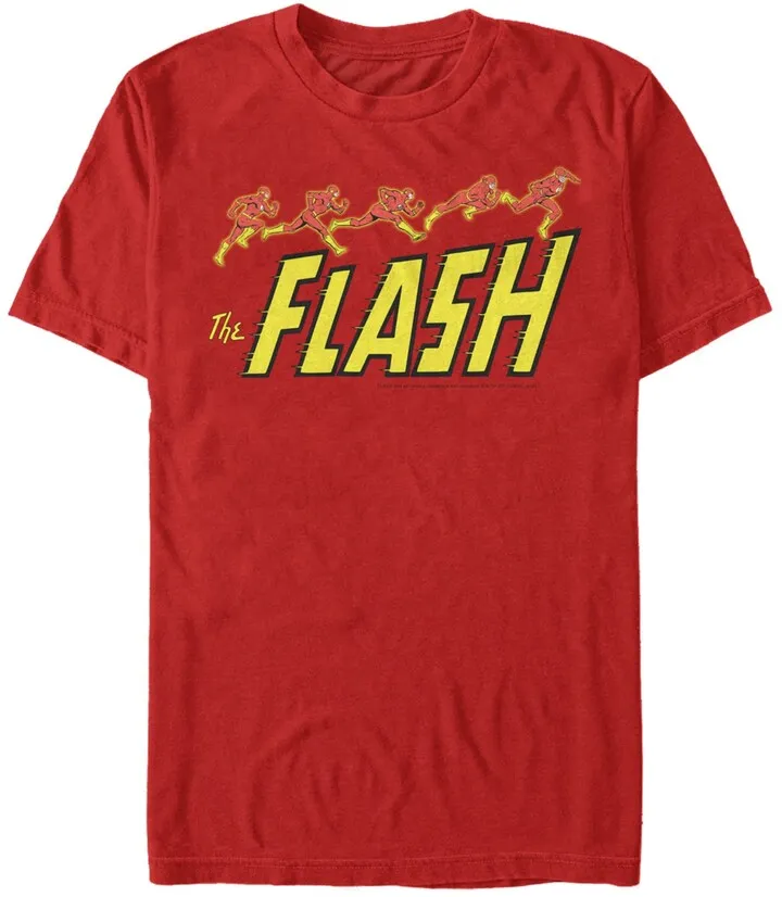 Fifth Sun Dc Men's The Flash Running Short Sleeve T-Shirt