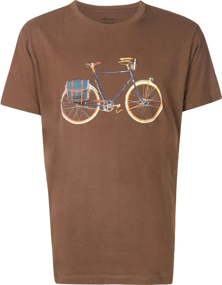 bicycle-print short-sleeve T-shirt