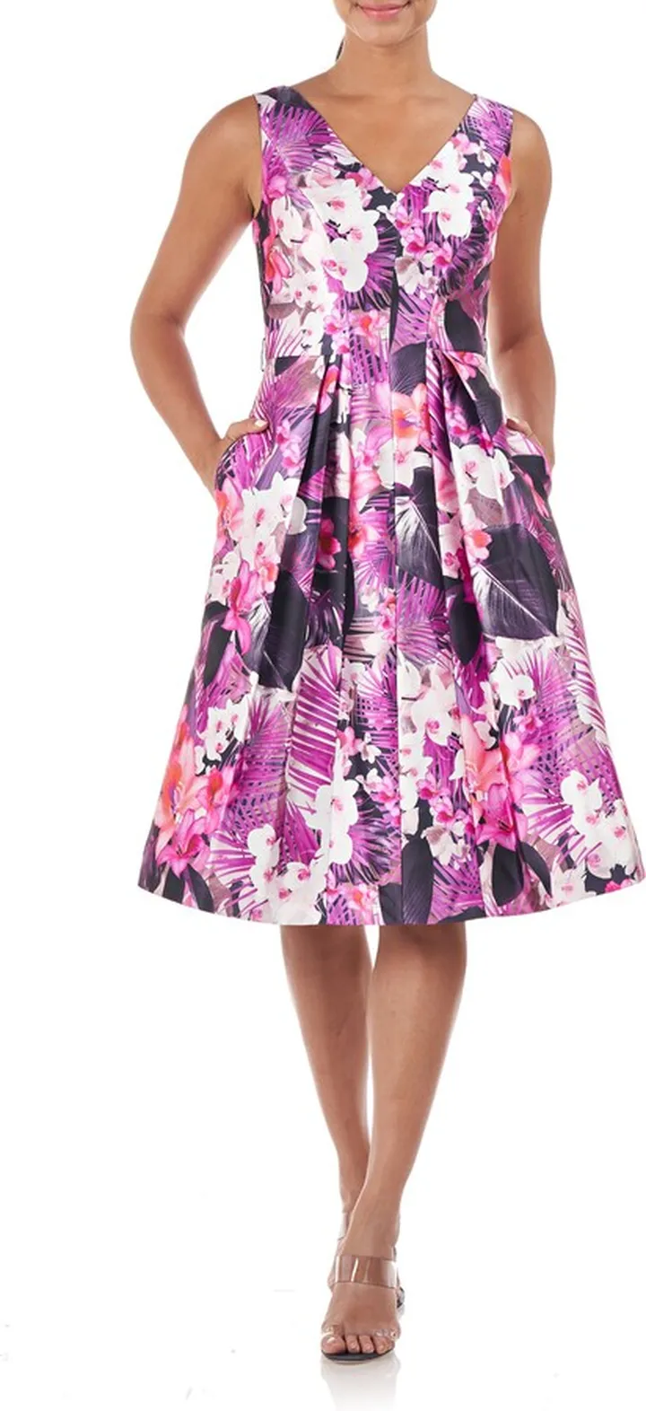 Narcissa Floral Cocktail Midi Dress