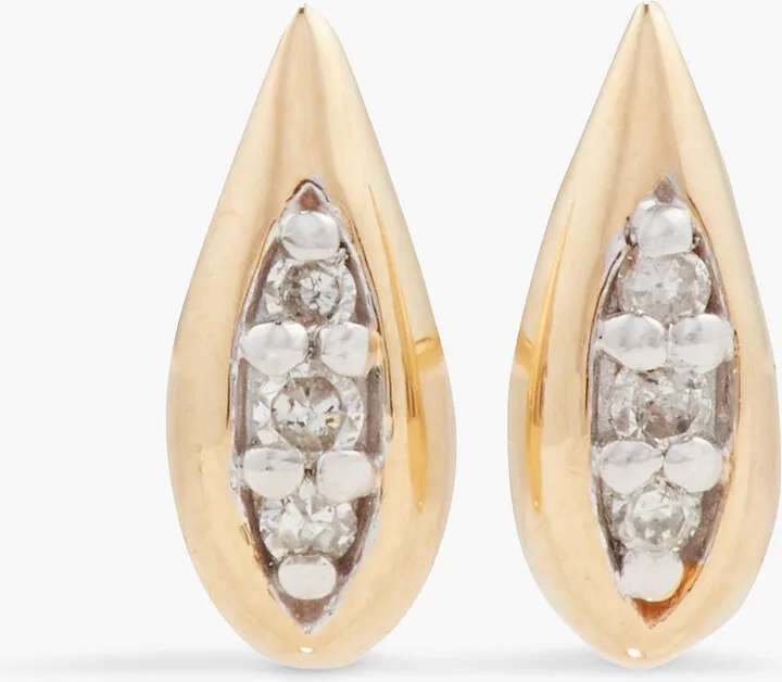 14-Karat Gold Diamond Earrings