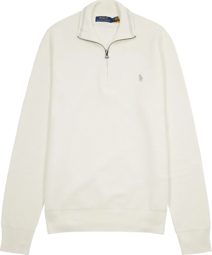 Polo Ralph Lauren Half-zip Piqué Cotton Jumper