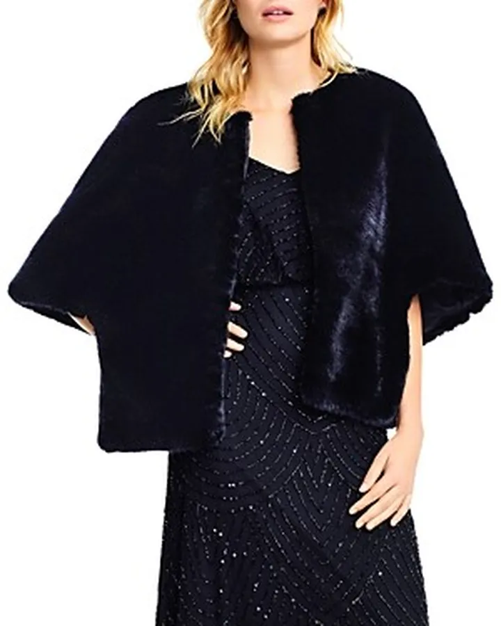 Adrianna Papell Faux-Fur Jacket