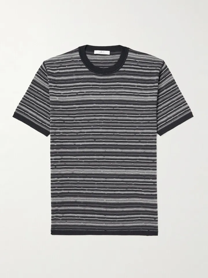 Striped Merino Wool T-Shirt