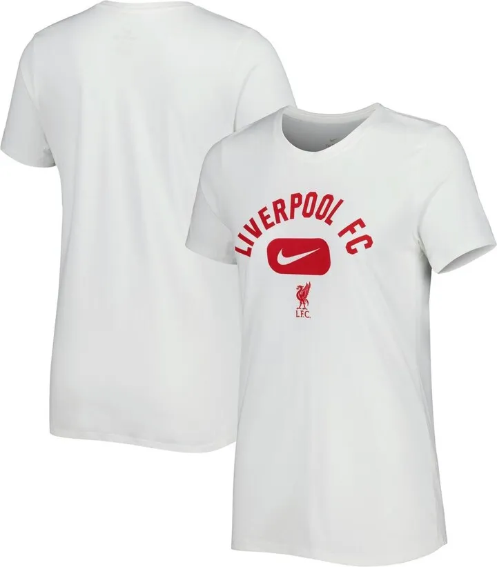 Women's Nike White Liverpool Lockup Legend Performance T-shirt