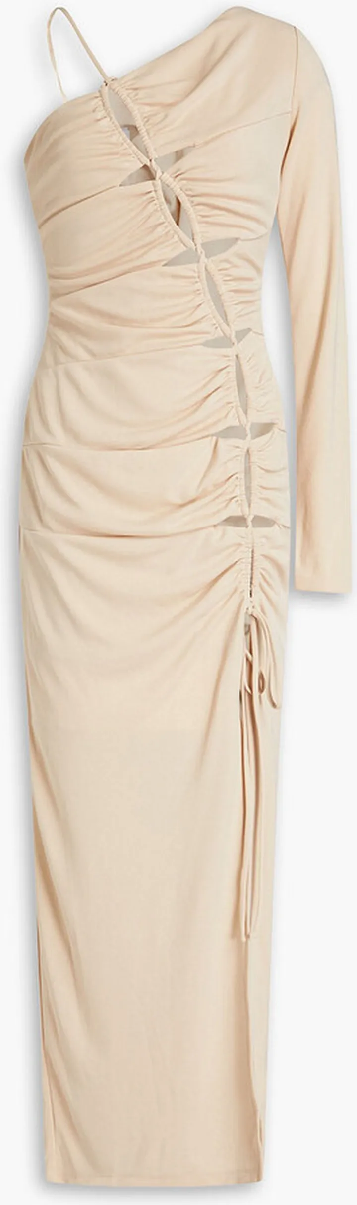 Phoebe one-sleeve cutout stretch-jersey midi dress