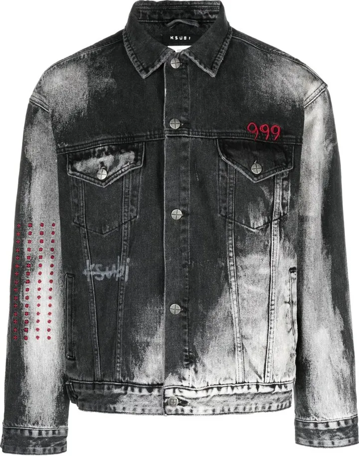 X Juice Wrld 999 Black Heavens Denim Jacket