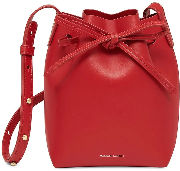 Mini Leather Bucket Bag