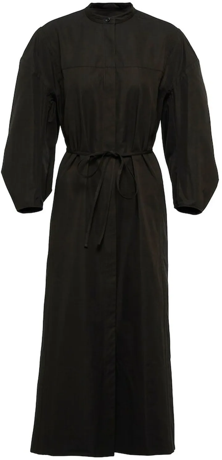 Belted cotton shirt dress