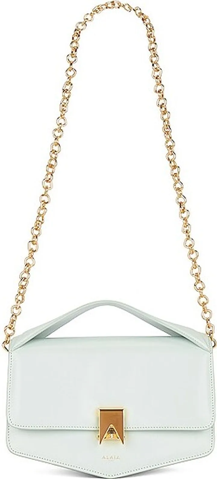 ALAÏA Le Papa Chain Bag in Baby Blue