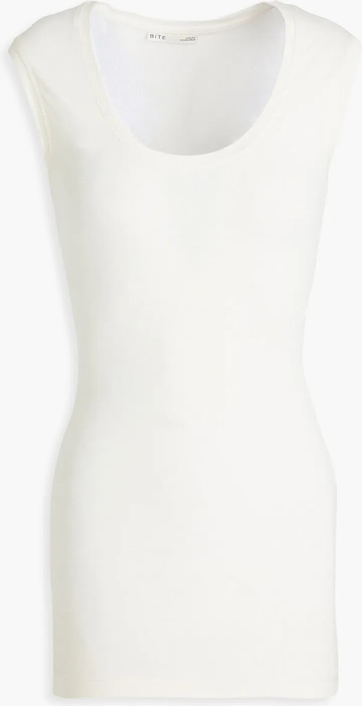 Stretch-jersey tank