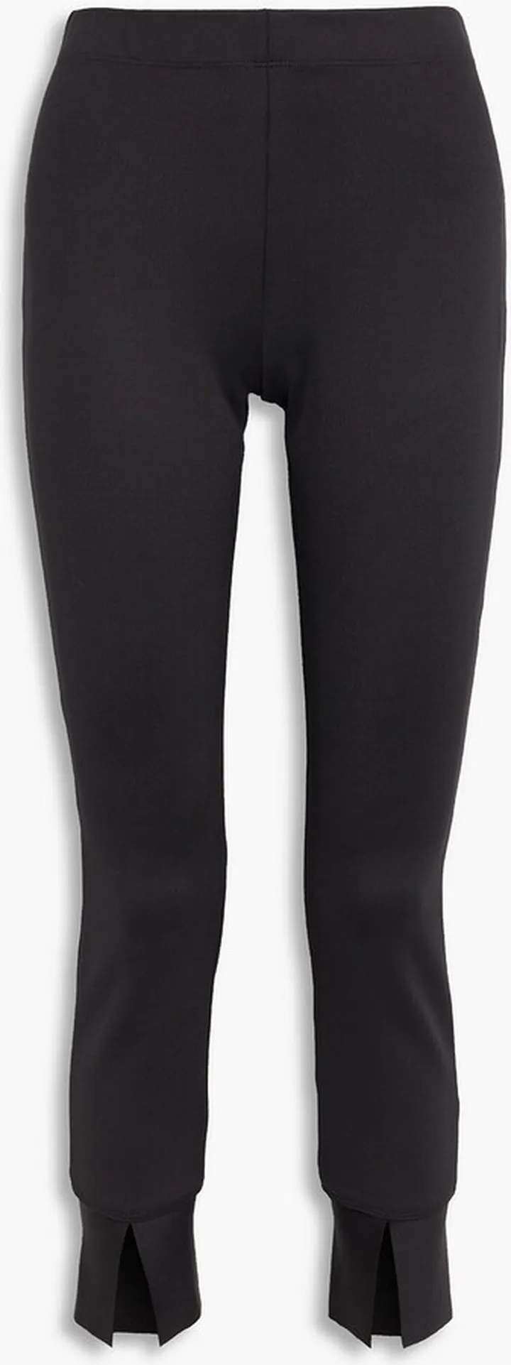 Cropped ponte slim-leg pants