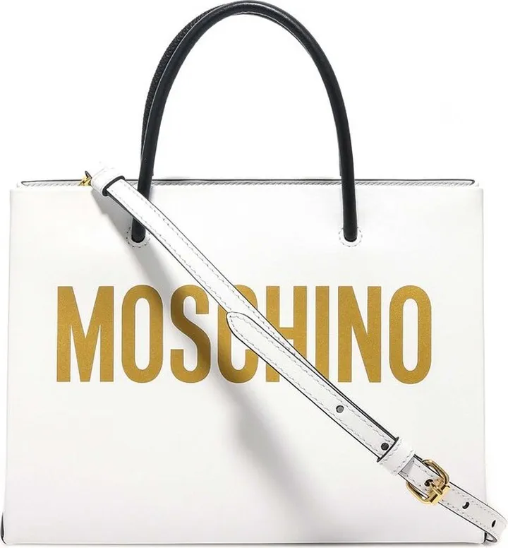 Moschino Logo Printed Tote Bag