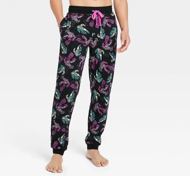 Men's Disney Lightyear Jogger Pajama Pants - Black XL