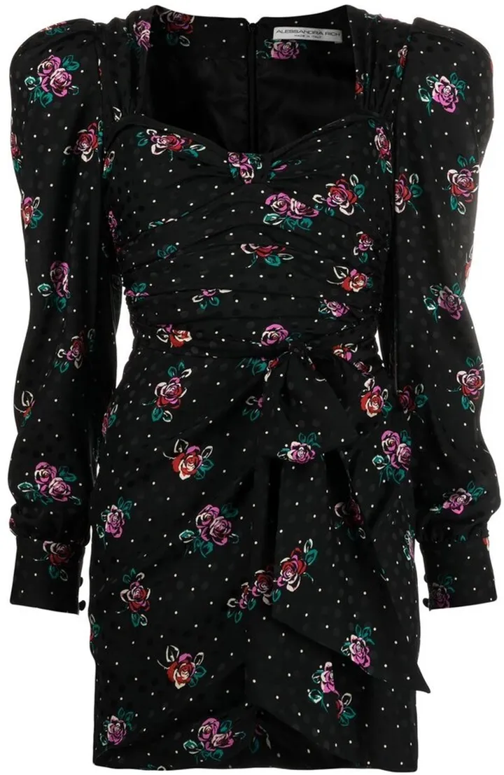 Floral-Print Minidress