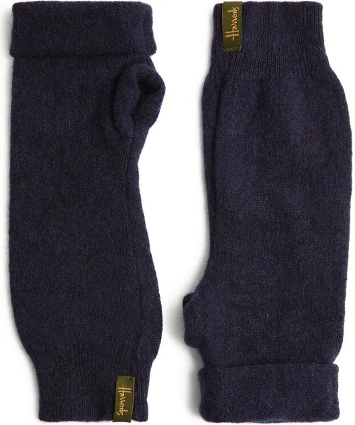 Harrods Recycled Cashmere Fingerless Gloves