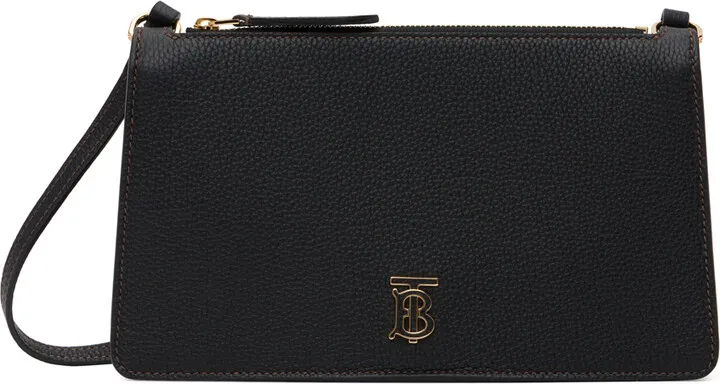 Burberry Black Mini TB Shoulder Bag