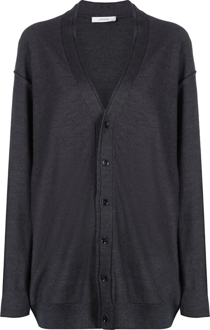 V-neck knitted cardigan