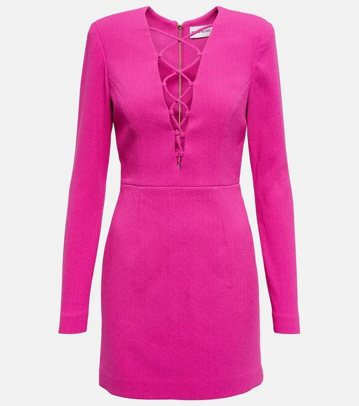 Cupid's Bow Lace-up mini dress