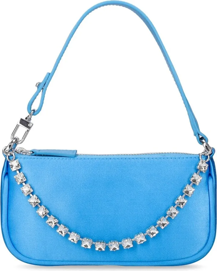 Mini Rachel satin crystal shoulder bag