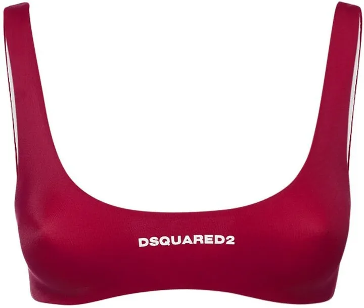 Logo stretch tech bikini top