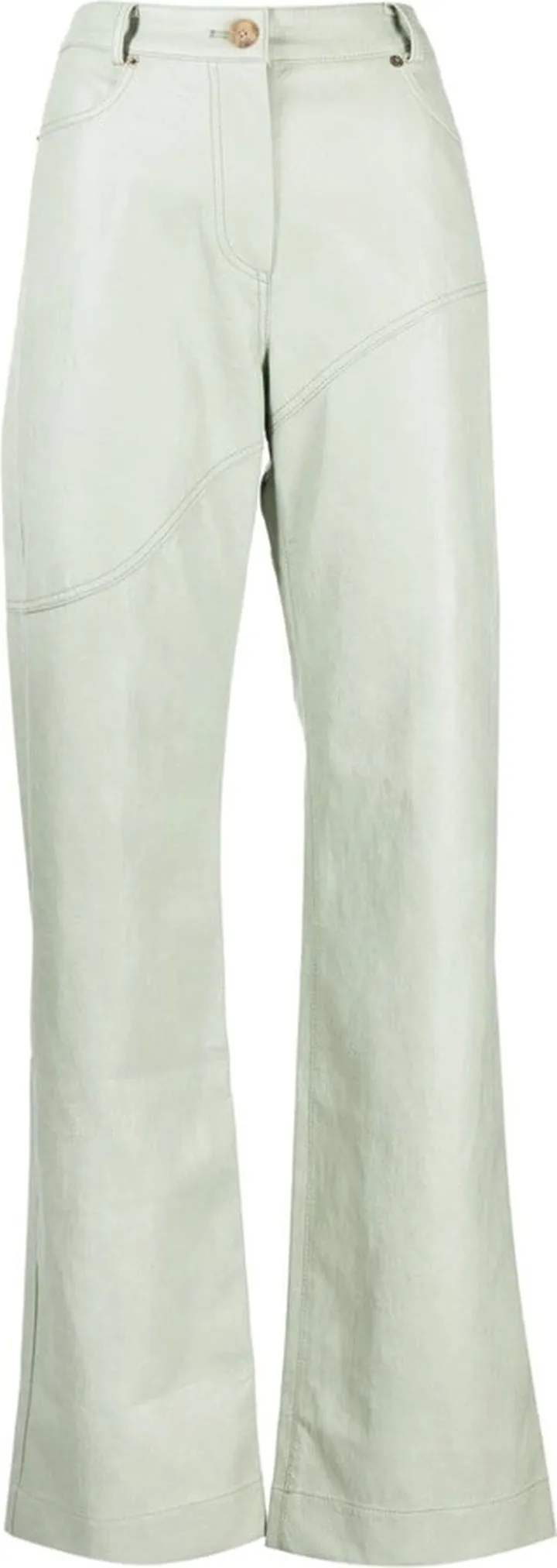 Laney faux-leather jeans