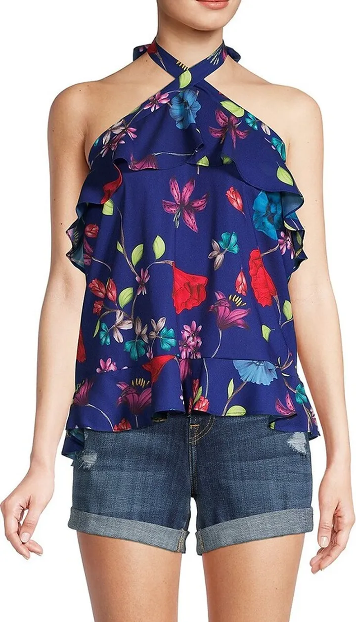 Floral Halterneck Top