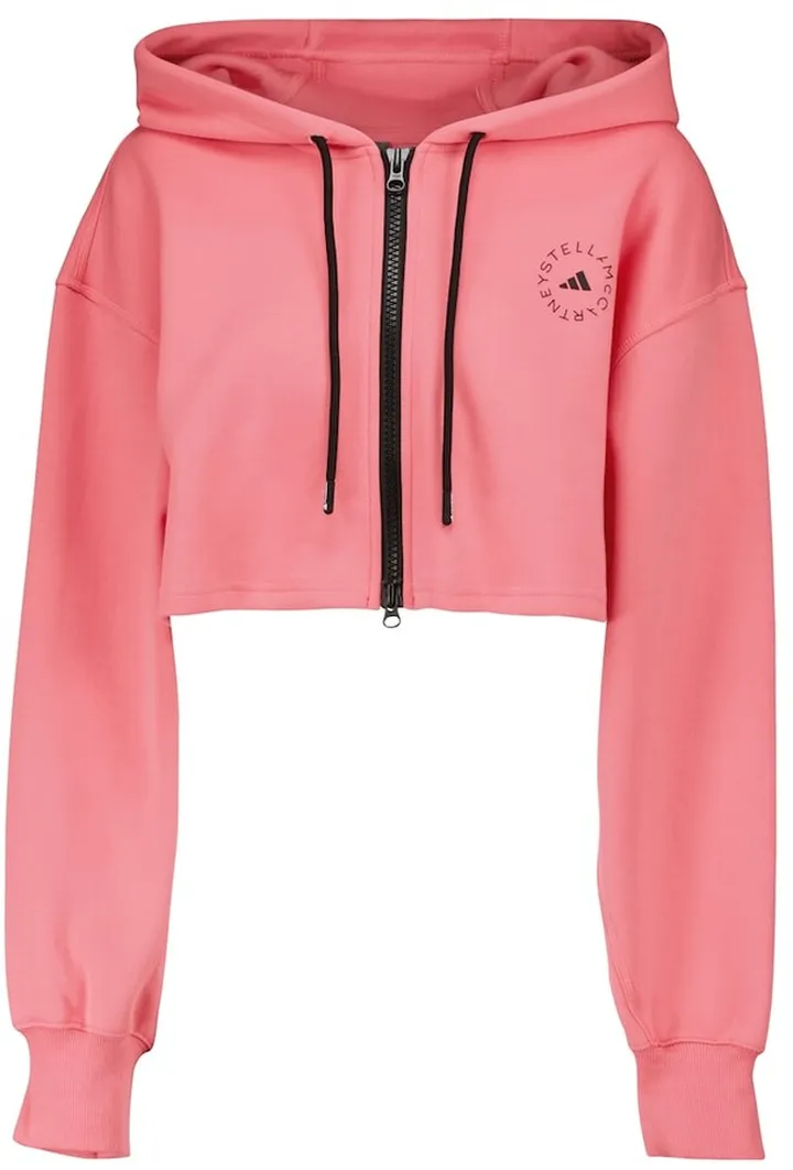 Cropped organic cotton hoodie