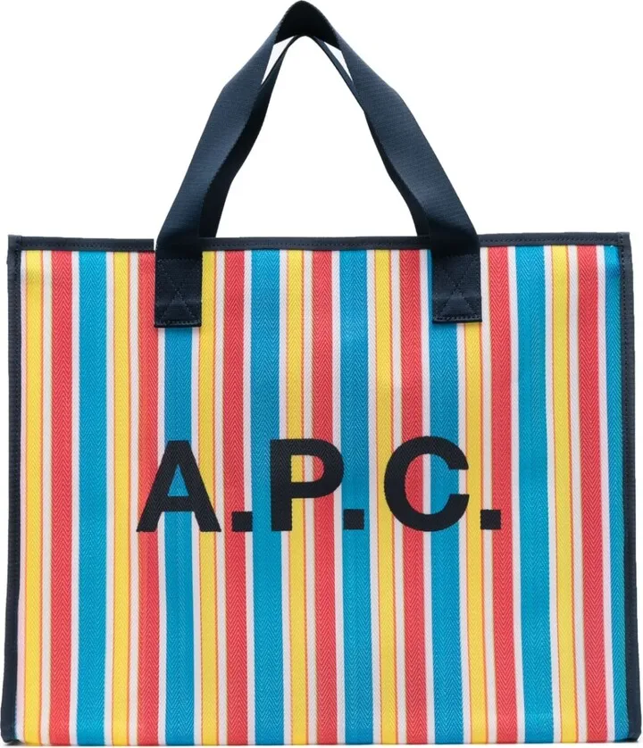 Johanna striped tote bag