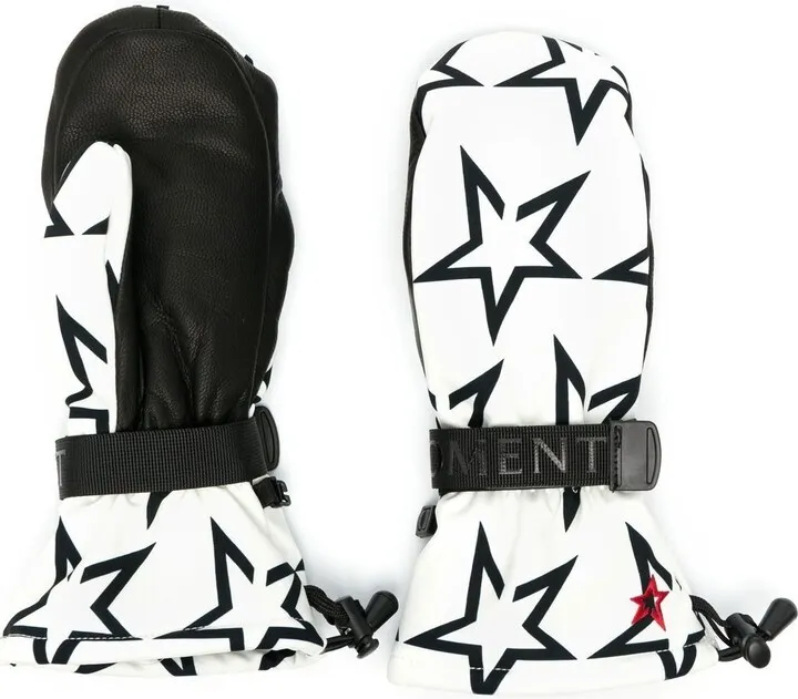 Star-Print Padded Mittens