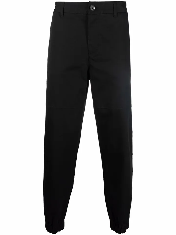 Tapered Stretch-Cotton Trousers