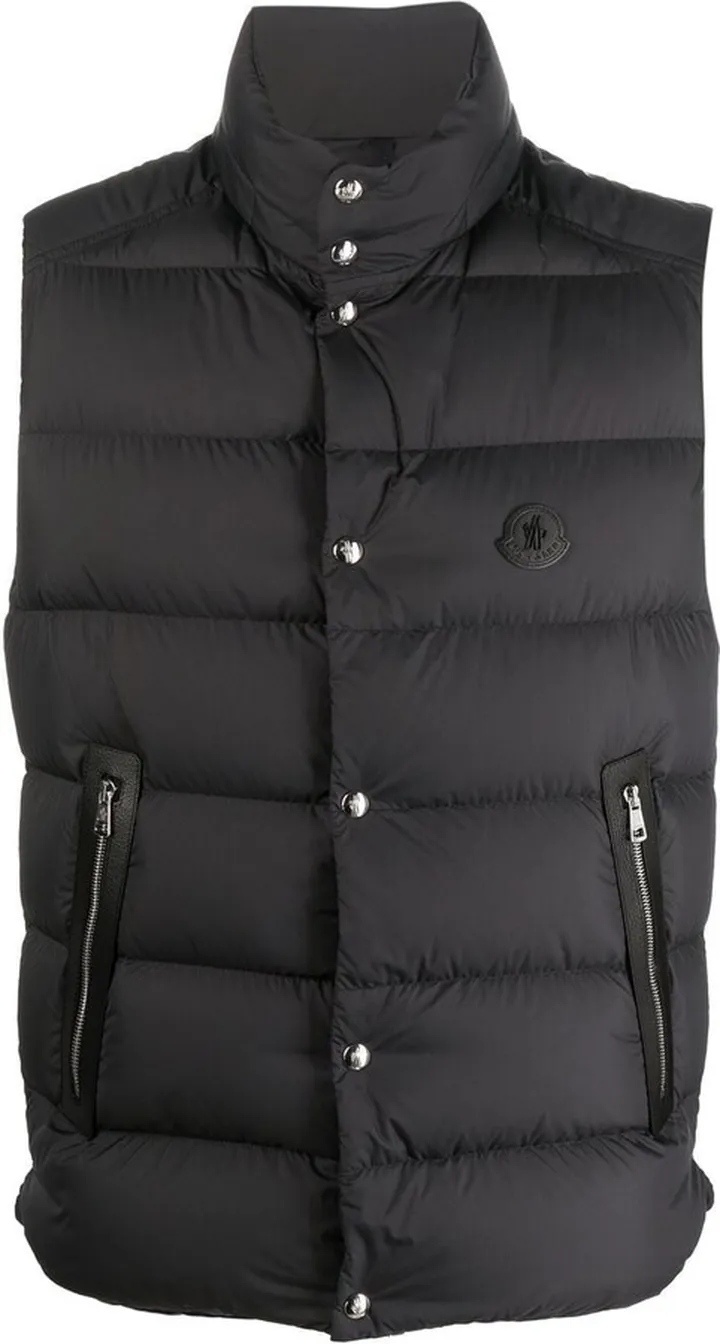 Padded Logo-Patch Gilet